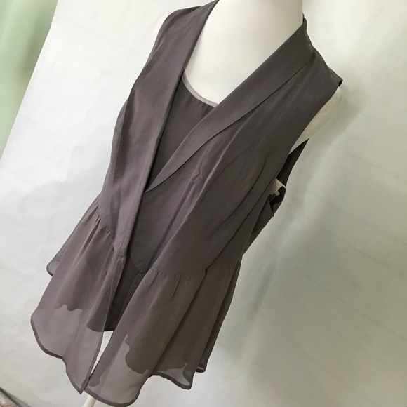 LC Lauren Conrad Jackets & Blazers - LC Lauren Conrad chiffon vest and camisole
